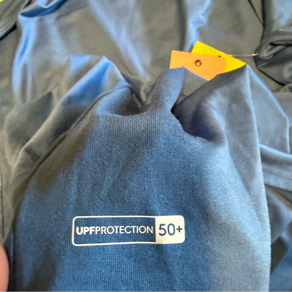 Quiksilver Men's Solid Streak Long Sleeve Rashguard UPF 50+, XXXL, Blue, NWT - Picture 8 of 11